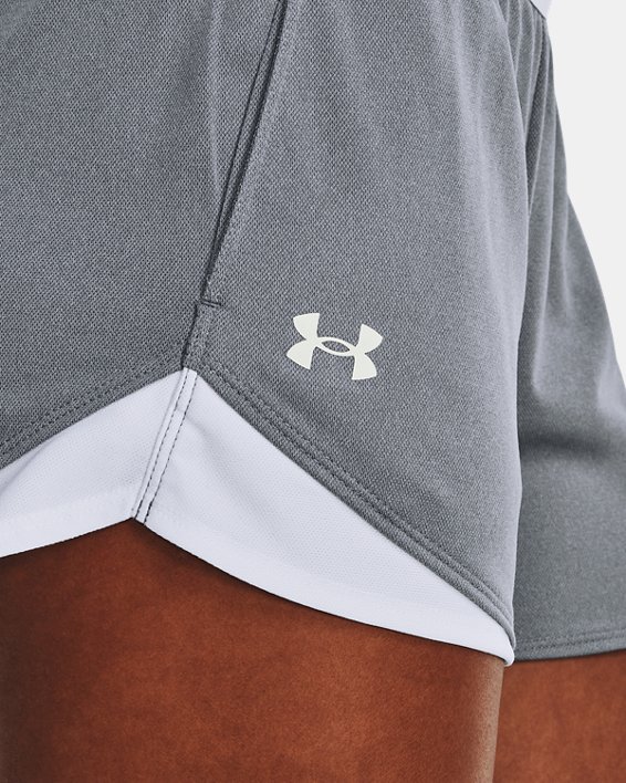 Women's UA Play Up 3.0 Shorts in Gray image number 3